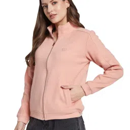 METTLE Pink Solid Regular Fit Sweatshirt image 3