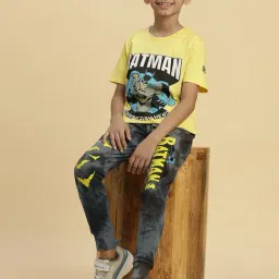 Kidsville Batman Printed Multicolor Joggers For Boys image 5