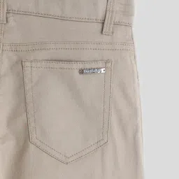 One Friday Kids Beige Regular Fit Trousers image 5