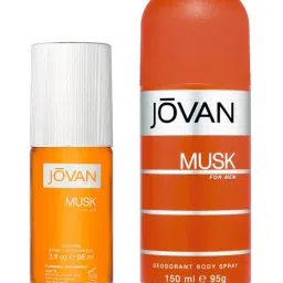 Jovan Musk Eau de Cologne Spray & Deodorant Body Spray Combo for Men-image-22