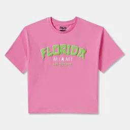 R&B Kids Pink Graphic Regular Fit T-Shirt-picture-39