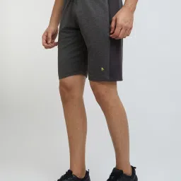 Parx Grey Regular Fit Texture Shorts image 3
