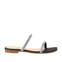 Shoetopia Kids Black & Beige Casual Sandals image 3