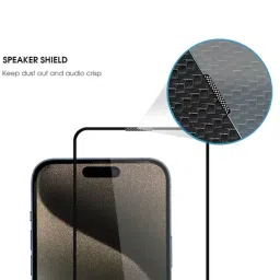 GRIPP Dust Proof 3D Tempered Glass Screen Protector for iPhone 15 Pro Max (6.7")-picture-18