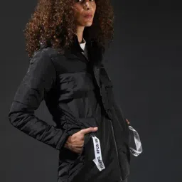 Campus Sutra Black Regular Fit Jacket image 3