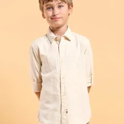 U.S. Polo Assn. Boys Beige Full Sleeves Shirt-image-39