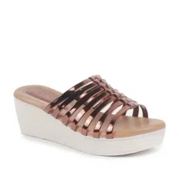 Fausto Women's Copper Casual Wedges-image-89