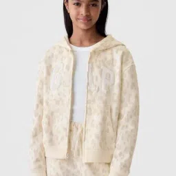GAP Girls White Printed Hoodie-picture-20