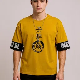 FASHIUM Men Typography Printed Pockets T-shirt-picture-34