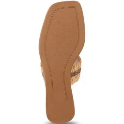 Metro Women's Gold T-Strap Sandals image 5