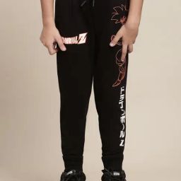 Kidsville Dragon Ball Z Printed Black Joggers For Boys-picture-13