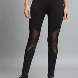 COLOR CAPITAL Black Slim Fit High Rise Tights-picture-26