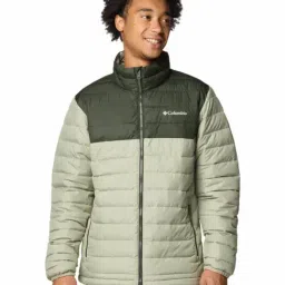 Columbia Mens Green Omni-Heat Reflective Powder Lite II Jacket-picture-11