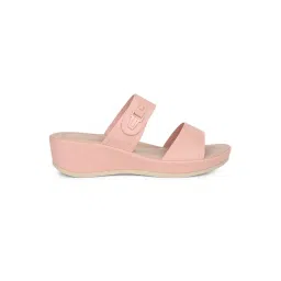 Bata Comfit Women's Pink Wedges Sandals image 2