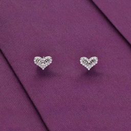 Kai Jewel Minimalistic Heart-shaped Silver Earrings-picture-19