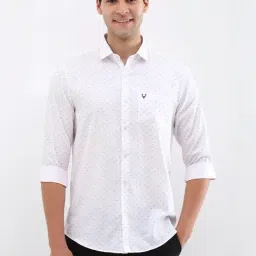 Allen Solly white Print Shirts-picture-24