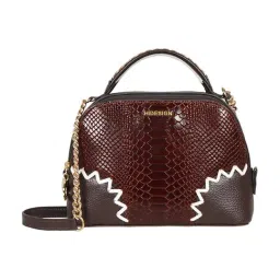 Hidesign Brown GINZA EOSS Animal Effect Small Leather Satchel image 2