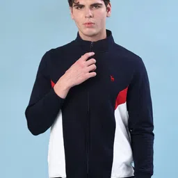 V-Mart Men Colourblocked Sweatshirt-image-34