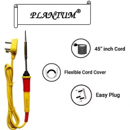 PLANTUM Beginner 3 In 1 Soldering Iron Kit 25 W Corded Flat Copper, Iron & Nickle Tip image 5