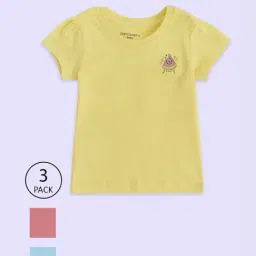 Pantaloons Baby Multicolor Cotton Printed T-Shirt (Pack of 3)-image-66