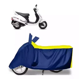 Auto Pearl Bike Cover for Mahindra Duro 125 (Yellow & Blue)-image-40