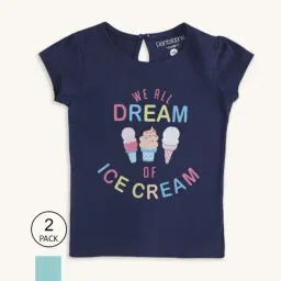 Pantaloons Junior Blue Cotton Printed T-Shirt (Pack of 2)-image-81