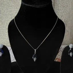 Xclomax Sliver-Plated Stone-Studded Jewellery Set-picture-35