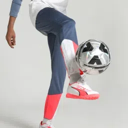 Puma White Slim Fit Colour Block Sports Trackpants-picture-33