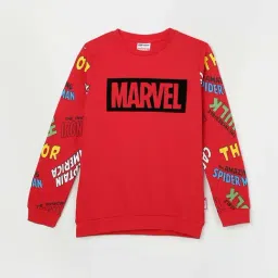 Fame Forever by Lifestyle Kids Red Cotton Printed Full Sleeves Sweatshirt-picture-14