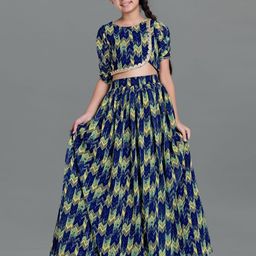 BAESD Girls Printed Georgette Ready to Wear Lehenga & Choli-picture-3