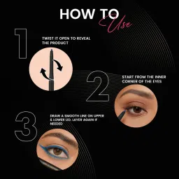 Parul Garg Beauty Bold Define Kajal Smudge-Proof, Long-Lasting (Vibrant Blues & Greens, Pack Of 4) image 5