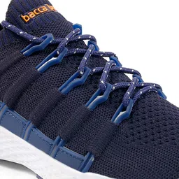 bacca bucci Men Blue & White Mesh Training or Gym Non-Marking Shoes image 4