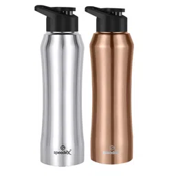 Speedex Silver-Toned & Copper-Toned 2 Pieces Stainless Steel Water Bottle - 1000 ml Each-image-24