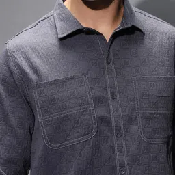 Campus Sutra Comfort Fit Spread Collar Casual Shirt image 4