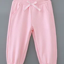 Kookie Kids Full Length Solid Color Lounge Pant - Pink-picture-25