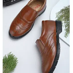 Stefens Self Designed Slip On  Shoes - Tan Brown-picture-25