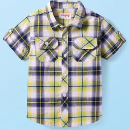 Babyhug Cotton Woven Full Sleeves Checkered Shirt - Multicolor-picture-14