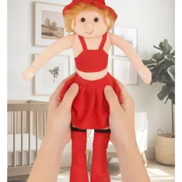 Tickles Gymnastic Girl Soft Stuffed Plush Toy For Kids Boys & Girls Birthday Gifts (Color: Red; Size: Length 45 cm)-image-90
