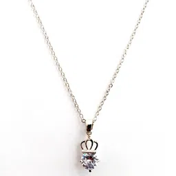 Nawab Collection Silver-Plated Alloy Cubic Zirconia Pendants with Chains-image-7