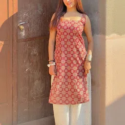 GoSriKi Ethnic Motifs Printed Indie Prints Kurta-picture-18