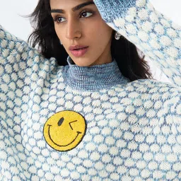 The Souled Store Women Printed Pullover with Applique Detail image 3