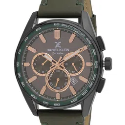 Daniel Klein Exclusive Men Patterned Dial & Leather Straps Analogue Watch DKX.1.13902-5-picture-18