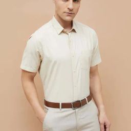 Code By Lifestyle Beige Regular Fit Shirts-picture-24