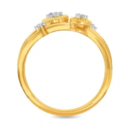 Kisna Diamond & Gold Jewellery Kiri 14k (585) Diamond & Gold Ring For Women image 3