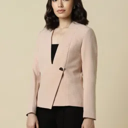 Allen Solly Beige Cotton Blazer image 3