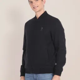 U.S. Polo Assn. Z Black Regular Fit Bomber Jacket image 3