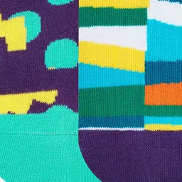 Dynamocks Men Pack of 4 Multicoloured Calf-Length Socks image 4