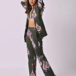 The Missy Co. Green Printed Blazer image 3