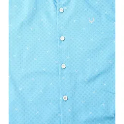 Allen Solly Junior Blue Printed Full Sleeves Shirt image 3