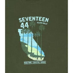 Allen Solly Junior Green Printed Full Sleeves T-Shirt image 3
